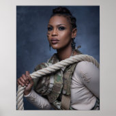 Poster Art Frau Soldier (Vorne)