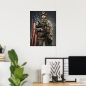 Poster Art Frau Soldier (Heimbüro)