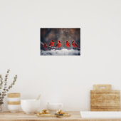 Poster Art Kardinals (Küche)