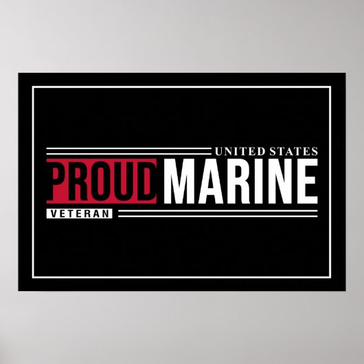 Poster Art Marine Veteran (Vorne)