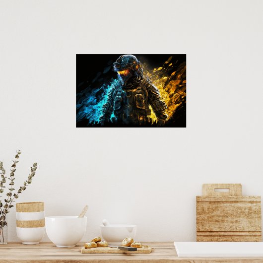 Poster Art Militär (Küche)