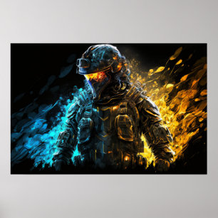 Poster Art Militär
