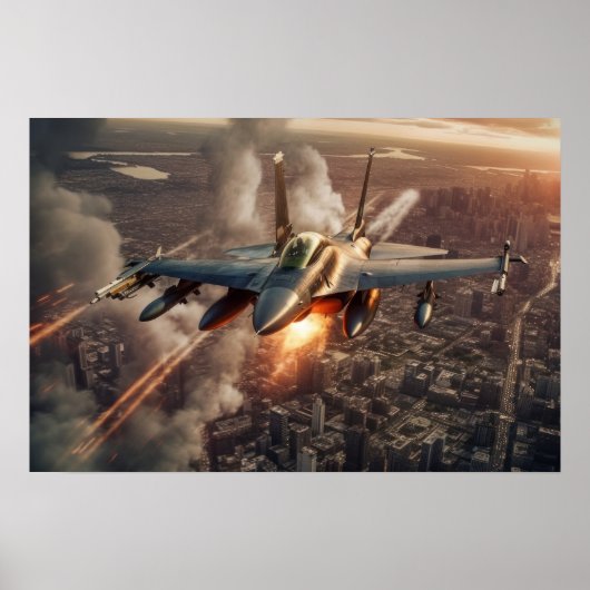 Poster Art Militär Kämpfer Jet (Vorne)