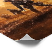 Poster Art Militäraktionsszene (Ecke)