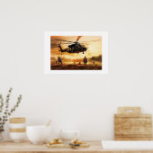 Poster Art Militäraktionsszene (Küche)