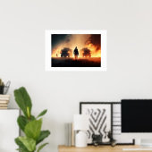 Poster Art Militäraktionsszene (Heimbüro)