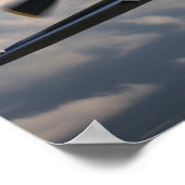 Poster Art Militärisches Flugzeug des Vintagen Kri (Ecke)