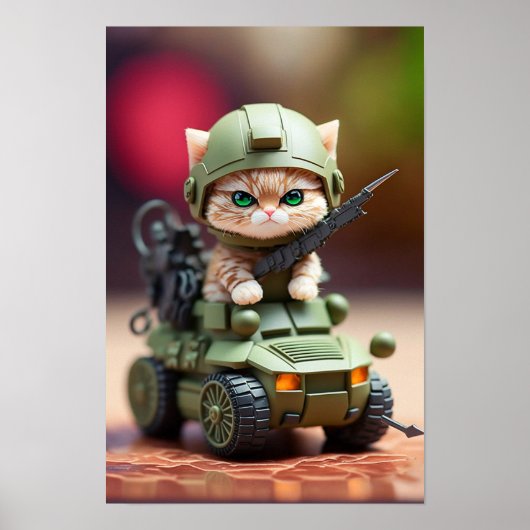 Poster Art Military Cat (Vorne)