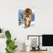Poster Art Mountain Lion (Heimbüro)
