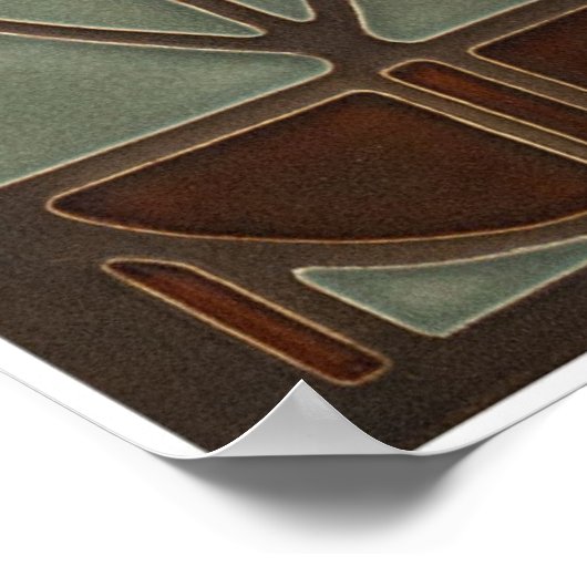 Poster - Art Nouveau Floral Design (Ecke)