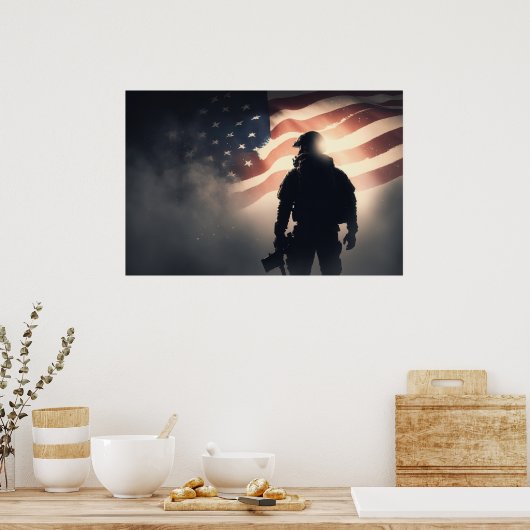 Poster Art Patriot Hero (Küche)