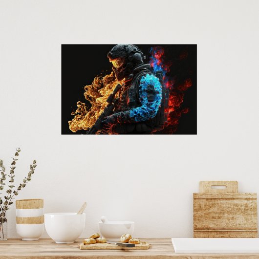 Poster Art Patriot Hero (Küche)