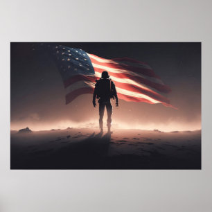 Poster Art Patriot Hero