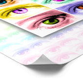 Poster, Art - Pop Art Eyes Poster (Ecke)
