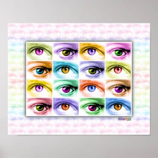 Poster, Art - Pop Art Eyes Poster (Vorne)