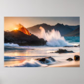 Poster Art Vulkane Szene (Vorne)