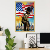 Poster Art Watchman Soldier (Heimbüro)