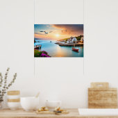 Poster Art Water Scene (Küche)