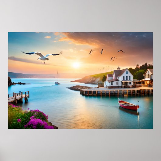 Poster Art Water Scene (Vorne)