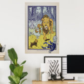 POSTER ART - WIZARD OF OZ - DOROTHY COWARDLY LION (Heimbüro)
