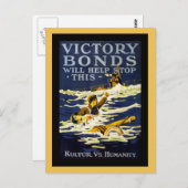 Poster Art WWI Postkarte (Vorne/Hinten)