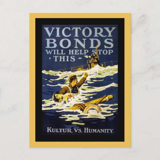 Poster Art WWI Postkarte (Vorderseite)