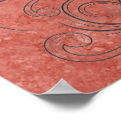 Poster Artistic. Ich Liebe dich zum Mond und zurüc (Ecke)