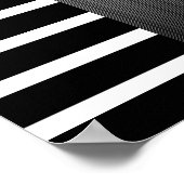 Poster Asian Red Schwarz-weiß Bamboo Floral 3 (Ecke)