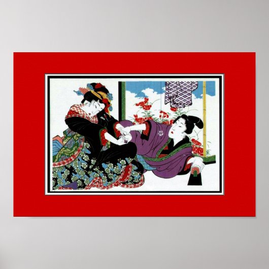 Poster Asian Vintag Art Keisai, Japan (Vorne)