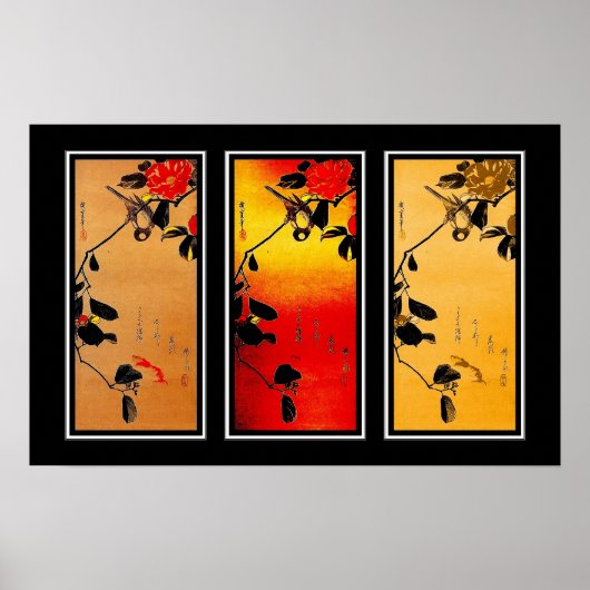 Poster Asian Vintag Art Utagawa Hiroshige Japan 3 (Vorne)