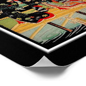 Poster Asian Vintag Art Utagawa Kunichika Japan 2 (Ecke)