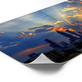 Poster - Atlanta Skyline bei Sunset (Ecke)
