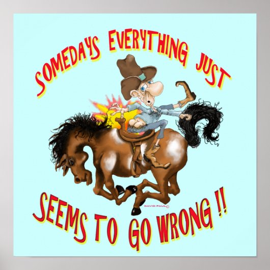 Poster auf dem Pferd lustig! (Vorne)