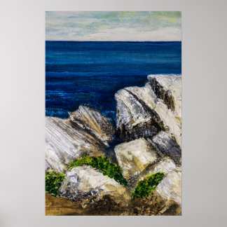Poster - Auf Felsen