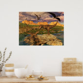 Poster aus dem Dinosauriertal (Küche)