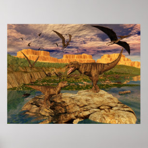 Poster aus dem Dinosauriertal