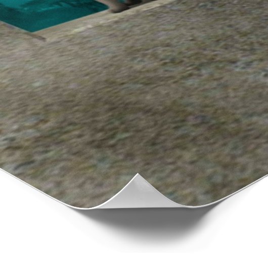 Poster aus einem Fenster (Ecke)