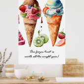 Poster aus gefrorener Leckerei (Küche)