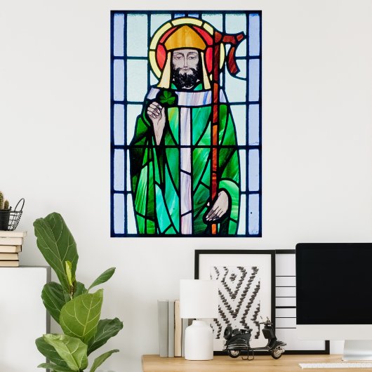 Poster aus Glasmalereien (Heimbüro)