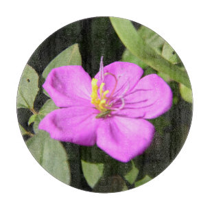 Poster aus Pseudo-Leinwand mit pinker hawaiianisch Schneidebrett