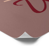 Poster aus Rotwein (Ecke)