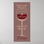 Poster aus Rotwein (Vorne)