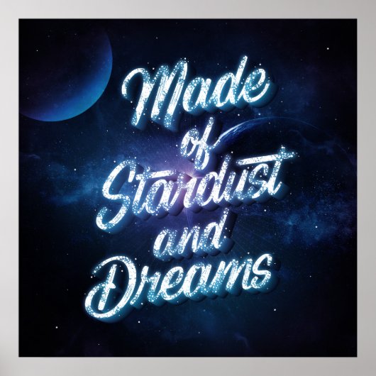 Poster aus Stardust und Dreams Square (24x24) (Vorne)