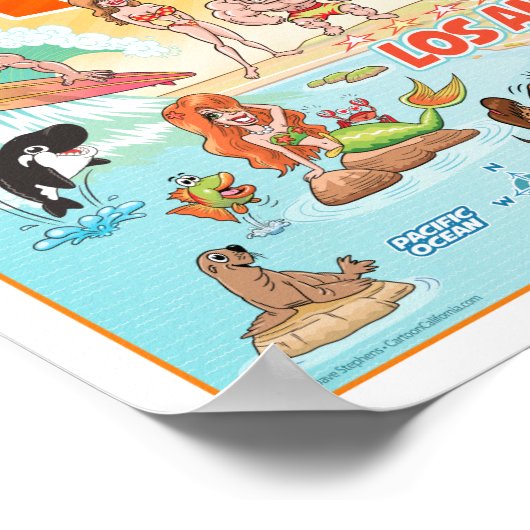 Poster aus Südkalifornien (Ecke)