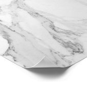 Poster aus weißem und grauem Marmor (Ecke)