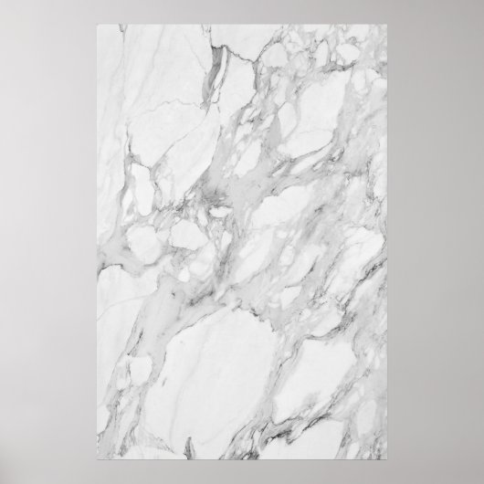 Poster aus weißem und grauem Marmor (Vorne)