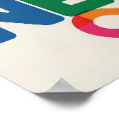 Poster Autismus Sensibilität Farbe Typografie Unen (Ecke)