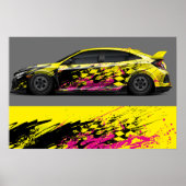 Poster-Auto drucken Poster (Vorne)