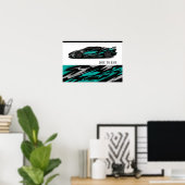 Poster Auto Racing (Heimbüro)