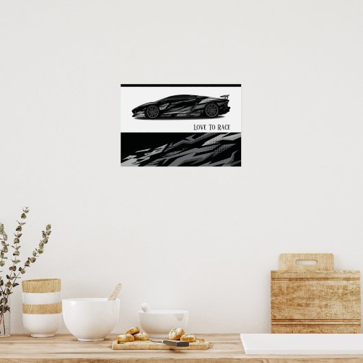 Poster Auto Racing (Küche)